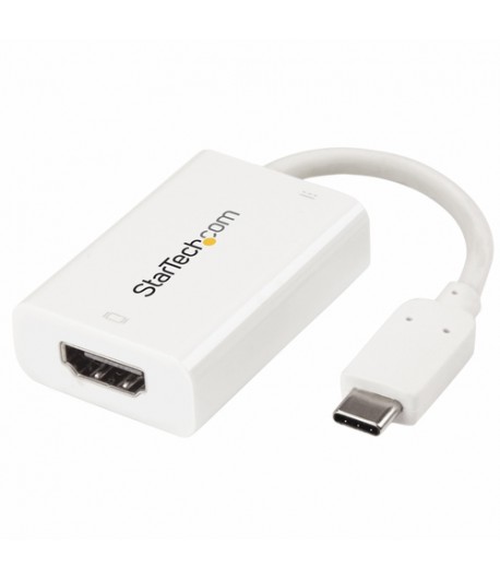 StarTech.com USB-C naar HDMI video adapter met USB Power Delivery 4K 60Hz wit