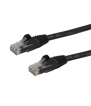 StarTech.com 75ft CAT6 Ethernet Cable - Black CAT 6 Gigabit Ethernet Wire -650MHz 100W PoE RJ45 UTP Network/Patch Cord Snagless 