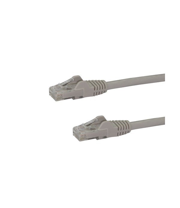 StarTech.com 75ft CAT6 Ethernet Cable - Gray CAT 6 Gigabit Ethernet Wire -650MHz 100W PoE RJ45 UTP Network/Patch Cord Snagless w