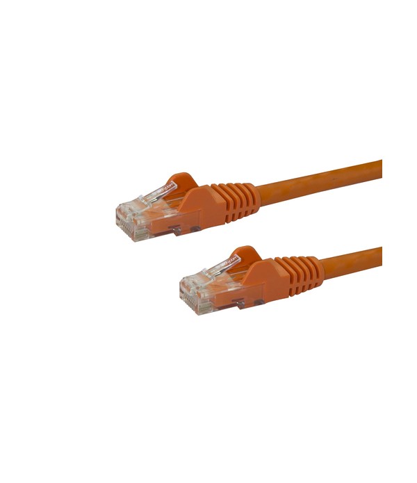 StarTech.com 75ft CAT6 Ethernet Cable - Orange CAT 6 Gigabit Ethernet Wire -650MHz 100W PoE RJ45 UTP Network/Patch Cord Snagless