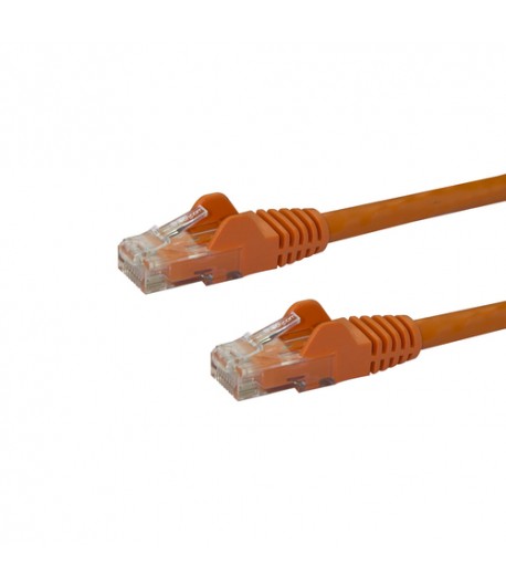 StarTech.com 75ft CAT6 Ethernet Cable - Orange CAT 6 Gigabit Ethernet Wire -650MHz 100W PoE RJ45 UTP Network/Patch Cord Snagless