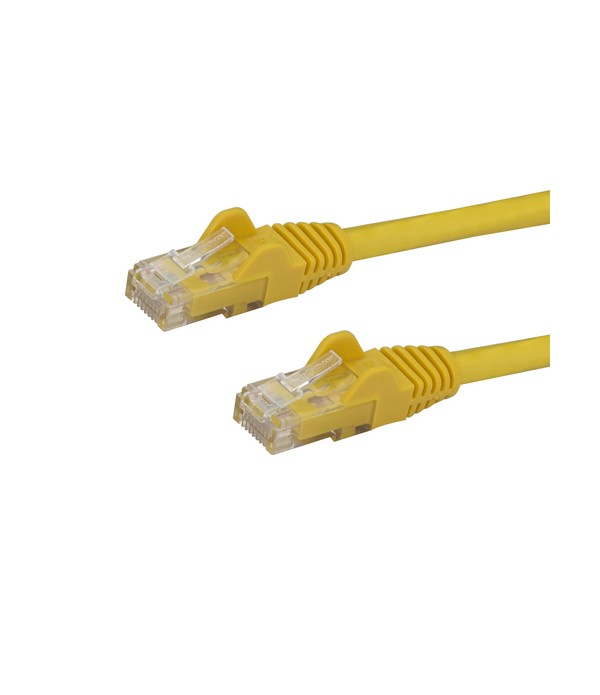 StarTech.com 75ft CAT6 Ethernet Cable - Yellow CAT 6 Gigabit Ethernet Wire -650MHz 100W PoE RJ45 UTP Network/Patch Cord Snagless