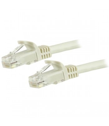 StarTech.com 7.5m CAT6 Ethernet Cable - White CAT 6 Gigabit Ethernet Wire -650MHz 100W PoE RJ45 UTP Network/Patch Cord Snagless 