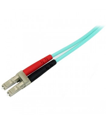 StarTech.com Aqua OM4 Duplex multimode glasvezel kabel 100 Gb 50/125 LSZH LC/LC 5 m