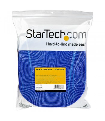 StarTech.com 30,4 m klittenband blauw