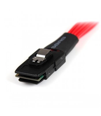 StarTech.com 50cm Serial Attached SCSI SAS Cable - SFF-8087 to 4x Latching SATA