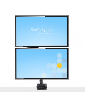StarTech.com Dubbele Monitor Arm voor Bureaumontage, Full Motion Monitorbeugel voor 2x VESA-displays tot 32" (8kg), Verticale S