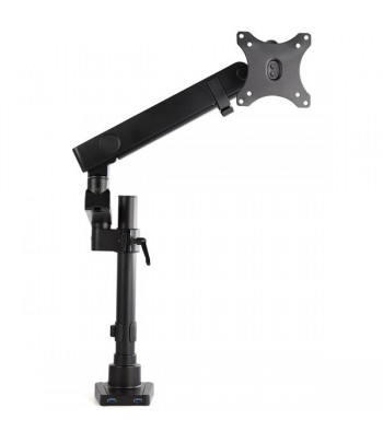 StarTech.com Desk Mount Monitor Arm with 2x USB 3.0 ports - Pole Mount Full Motion Single Arm Monitor Mount for up to 34" VESA 