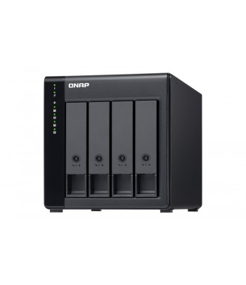 QNAP TL-D400S behuizing voor opslagstations HDD-/SSD-behuizing Zwart, Grijs 2.5/3.5"