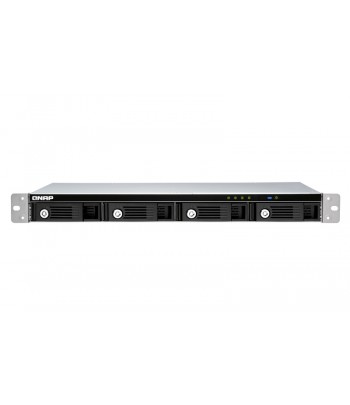 QNAP TR-004U storage drive enclosure HDD/SSD enclosure Black, Grey 2.5/3.5"