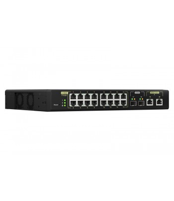 QNAP QSW-M2116P-2T2S network switch Managed L2 2.5G Ethernet Power over Ethernet (PoE) Black