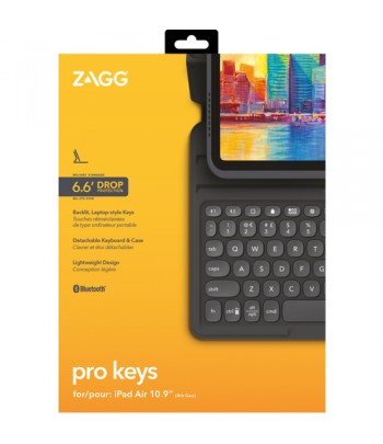 ZAGG Pro Keys Zwart Bluetooth Brits Engels