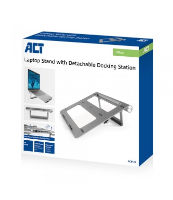 ACT AC8125 notebook stand 39.6 cm (15.6") Grey