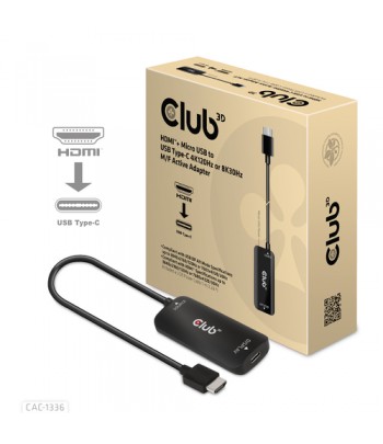 CLUB3D CAC-1336 cble vido et adaptateur 1 m HDMI + USB USB Type-C