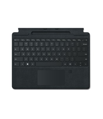 Microsoft Surface Pro Signature Keyboard with Fingerprint Reader Black Microsoft Cover port QWERTY UK English
