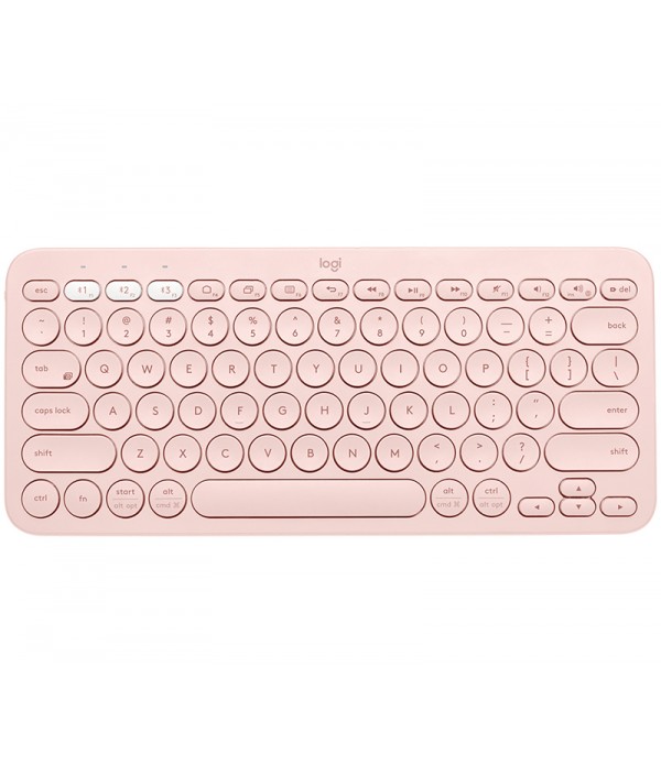Logitech K380 Multi-Device keyboard Bluetooth QZERTY English Pink