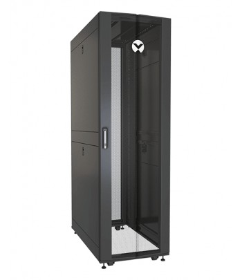 Vertiv VR3100SP rack cabinet 42U Freestanding rack Black, Transparent