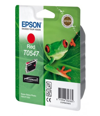 Epson Singlepack Red T0547 Ultra Chrome Hi-Gloss