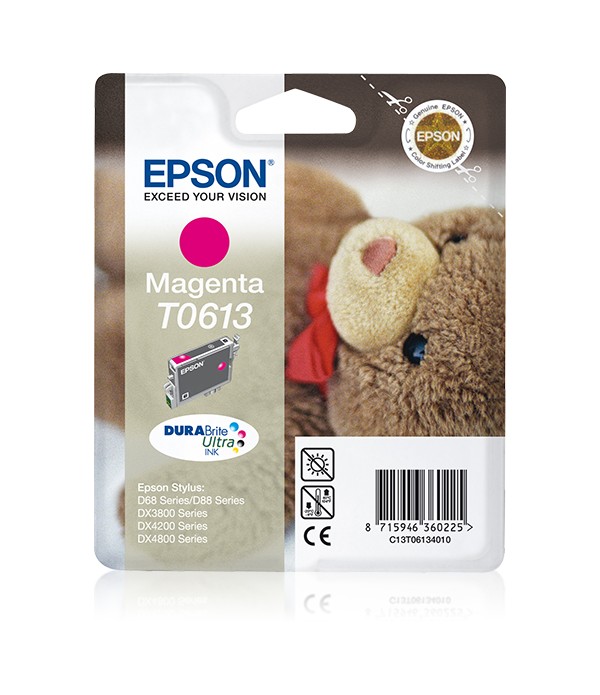Epson Teddybear inktpatroon Magenta T0613 DURABrite Ultra Ink
