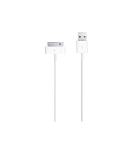 Apple 30-pin - USB2.0 USB A Apple 30-p White mobile phone cable