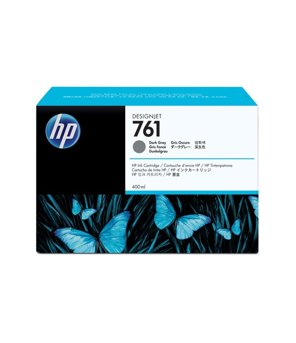 HP 761 donkergrijze DesignJet inktcartridge, 400 ml