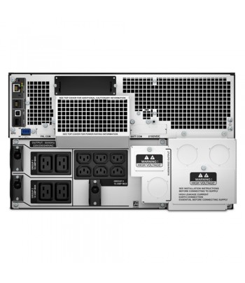 APC Smart-UPS On-Line 8000VA noodstroomvoeding 6x C13, 4x C19, hardwire 1 fase uitgang, rackmountable, Embedded NMC