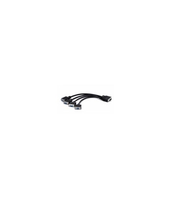 Matrox CAB-L60-4XAF 1x LFH60 4x HD15 Black cable interface/gender adapter