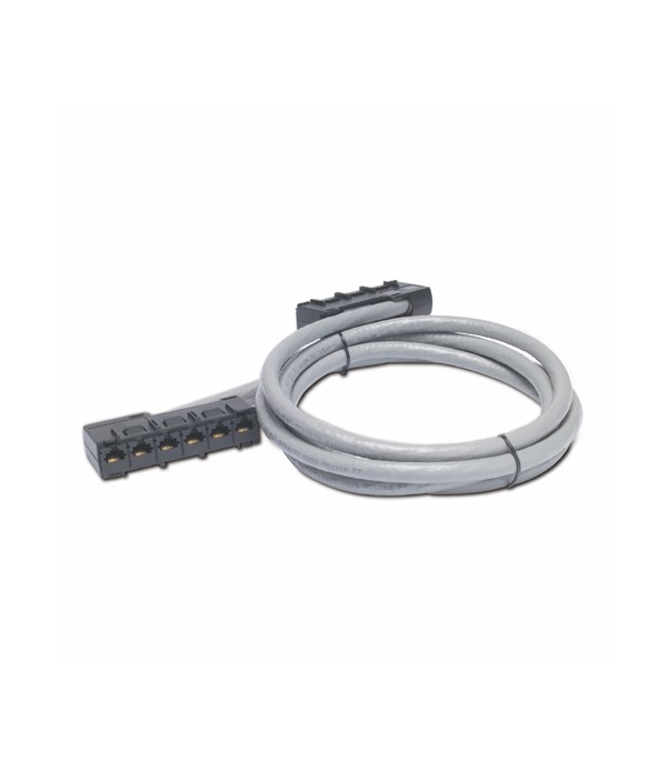 APC 21ft Cat5e UTP, 6x RJ-45 - 6x RJ-45 6.4m Cat5e U/UTP (UTP) Grey networking cable