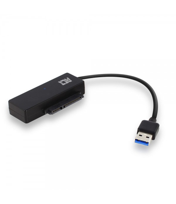 ACT AC1515 tussenstuk voor kabels 2.5/3.5" SATA USB A Zwart
