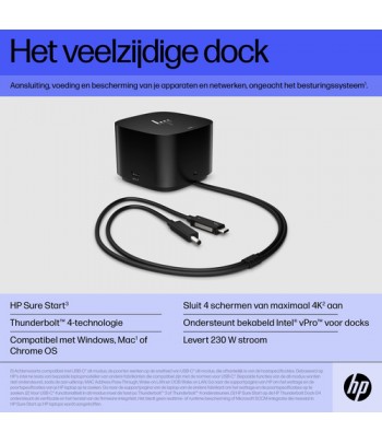 HP Thunderbolt Dock 280W G4 w/Combo Cable