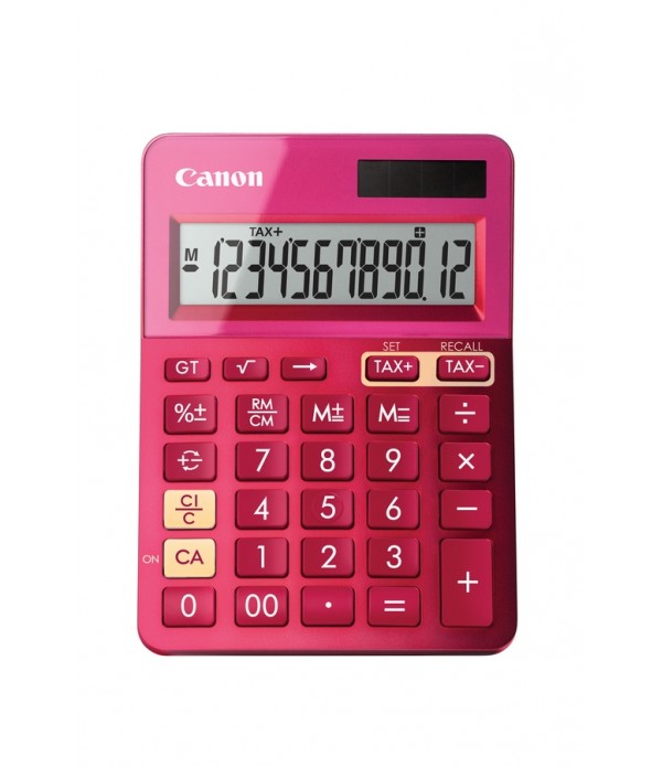Canon LS-123k Desktop Basisrekenmachine Roze calculator