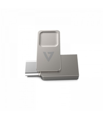 V7 VF3128GTC USB flash drive 128 GB USB Type-A / USB Type-C 3.2 Gen 1 (3.1 Gen 1) Silver