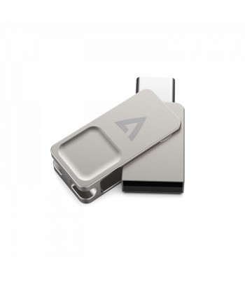 V7 VF3128GTC USB flash drive 128 GB USB Type-A / USB Type-C 3.2 Gen 1 (3.1 Gen 1) Silver