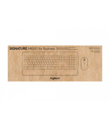 Logitech Signature MK650 Combo For Business clavier Souris incluse RF sans fil + Bluetooth QWERTY Espagnole Blanc