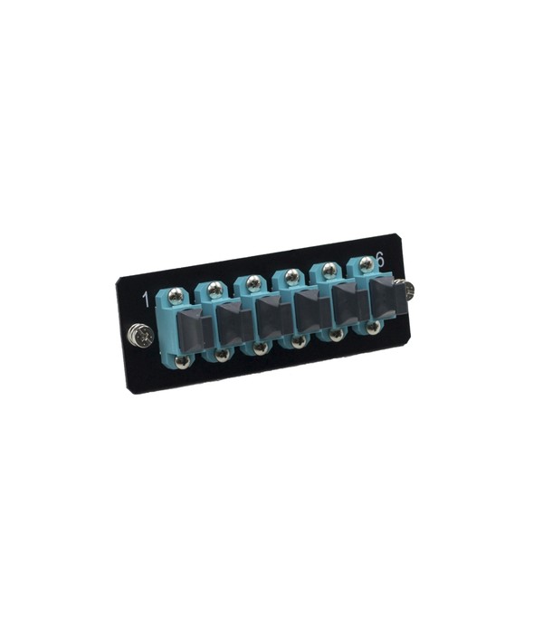 Schneider Electric VDILA34 fibre optic adapter MTP 1 pc(s) Aqua colour, Black