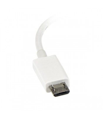StarTech.com Cble adaptateur Micro USB vers USB Host OTG de 12cm - Mle / Femelle - Blanc