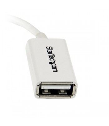 StarTech.com 5in White Micro USB to USB OTG Host Adapter M/F