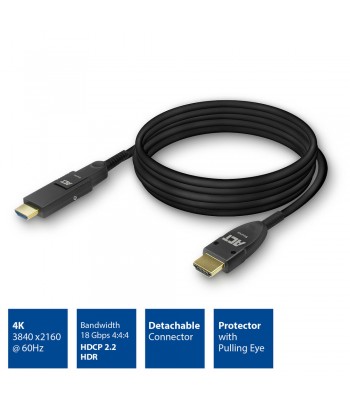 ACT AK4103 HDMI kabel 25 m HDMI Type A (Standaard) Zwart