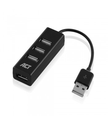 ACT AC6205 interface hub USB 2.0 480 Mbit/s Black