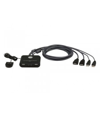 ATEN 2-Port USB FHD HDMI Cable KVM Switch