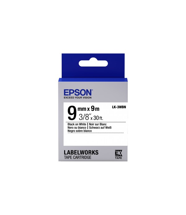 Epson LK-3WBN label-making tape
