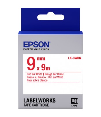 Epson C53S653008 Rood op wit labelprinter-tape