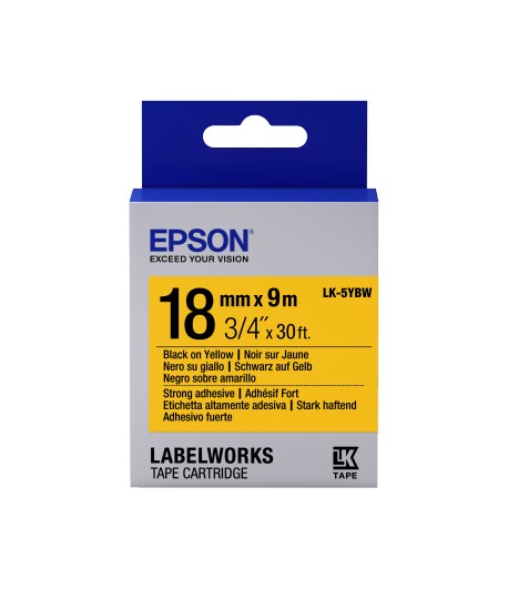 Epson LK-5YBW label-making tape