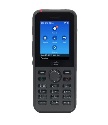 Cisco 8821 Wireless handset Wi-Fi Black IP phone
