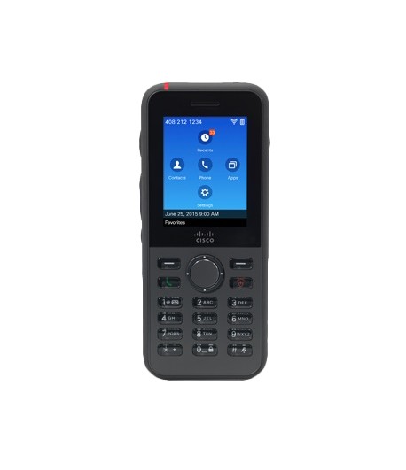 Cisco 8821 Wireless handset Wi-Fi Black IP phone