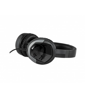 MSI IMMERSE GH30 V2 Gaming Headset 'Black with Iconic Dragon Logo, Wired Inline Audio with splitter accessory, 40mm Drivers, de