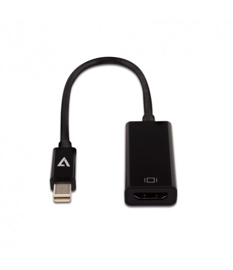 V7 CBLMH1BLKSL-1E video kabel adapter Mini DisplayPort HDMI Type A (Standaard) Zwart