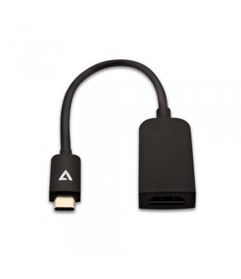 V7 Black USB Video Card USB-C Male to HDMI Female Slim