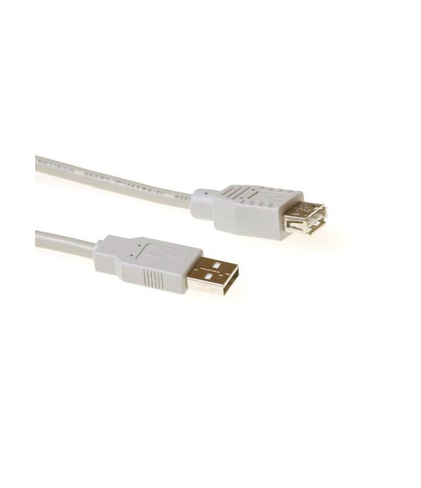 ACT USB 2.0 extensioncable USB A male - USB A female ivoorUSB 2.0 extensioncable USB A male - USB A female ivoor