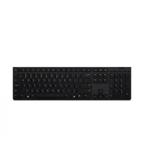 Lenovo 4Y41K04031 keyboard RF Wireless + Bluetooth Belgian, English Grey